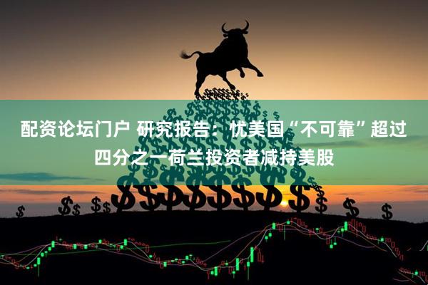 配资论坛门户 研究报告：忧美国“不可靠”　超过四分之一荷兰投资者减持美股