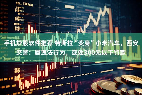 手机炒股软件推荐 特斯拉“变身”小米汽车，西安交警：属违法行为，或处300元以下罚款
